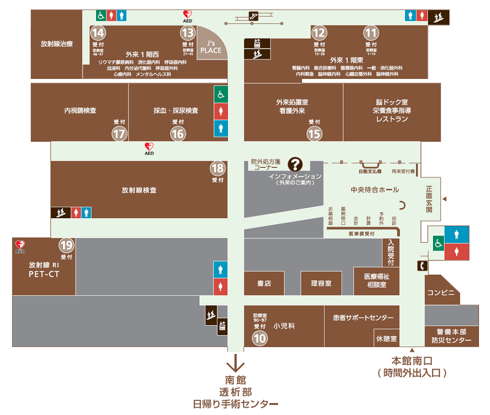本館1階のご案内