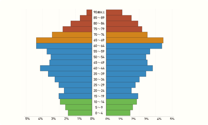 人口ピラミッドの推移―現状と将来