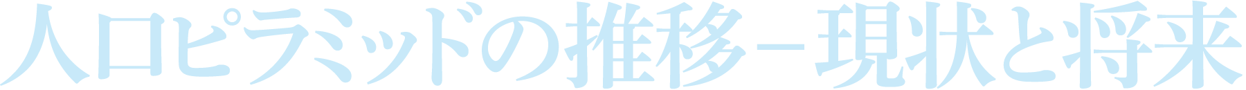 人口ピラミッドの推移―現状と将来