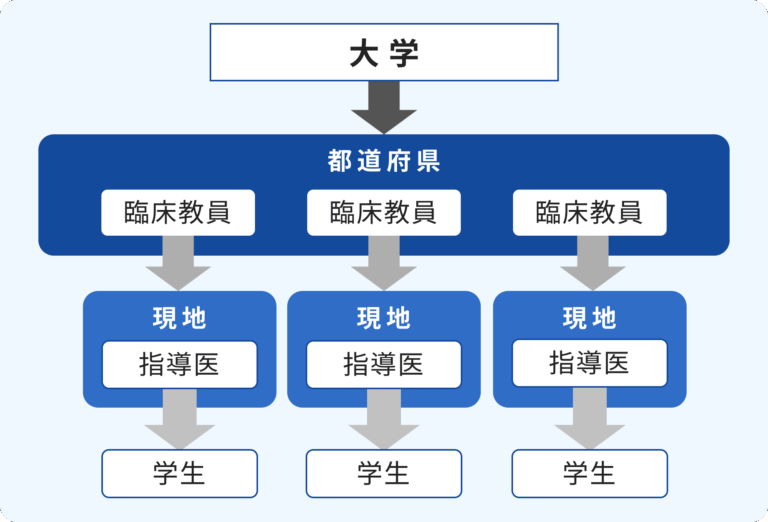 実習体制の図