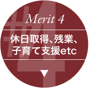 Merit 4 ワークライフバランス